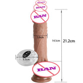 7 Frequency Retractable Swing Silicone Dildo